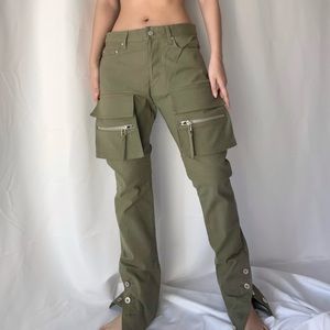 MLVINCE Cargo Olive Twill Pants